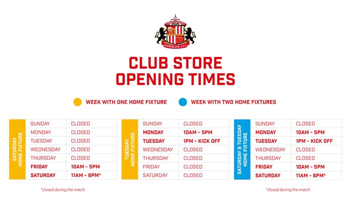 Store opening times