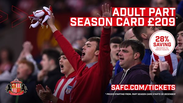 Part season card adult promotion Nov 21